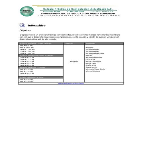 Carreras copca | PDF