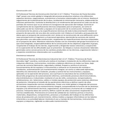 Carreras profesionales vigil