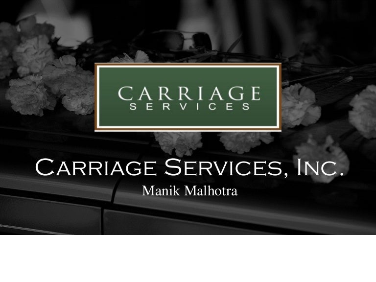 Carriage Services Analysis