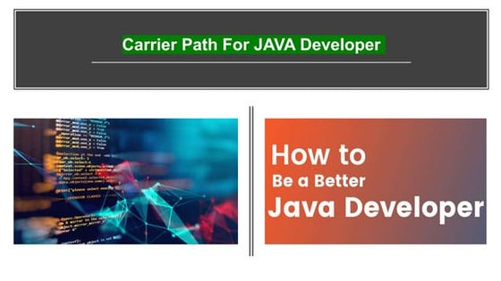 Carrier Advice for a JAVA Developer How to Become a Java Programmer