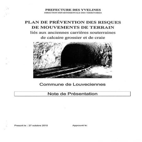 Prévention des risques liés aux carrières à Louveciennes