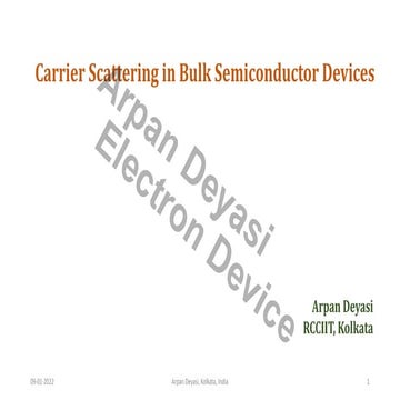 Carrier scattering and ballistic transport