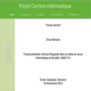 Carrière power point