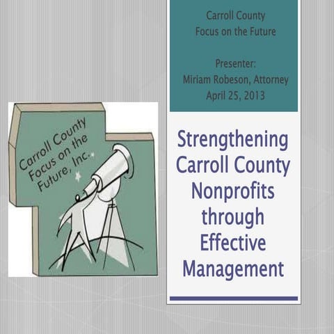 Carroll county nonprofit   management 2013