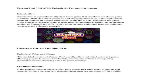 Carrom Pool Mod APK.docx