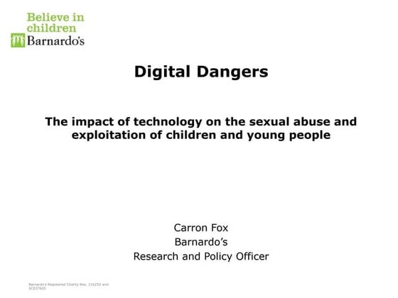 Confronting Online Child Sexual Abuse and Exploitation