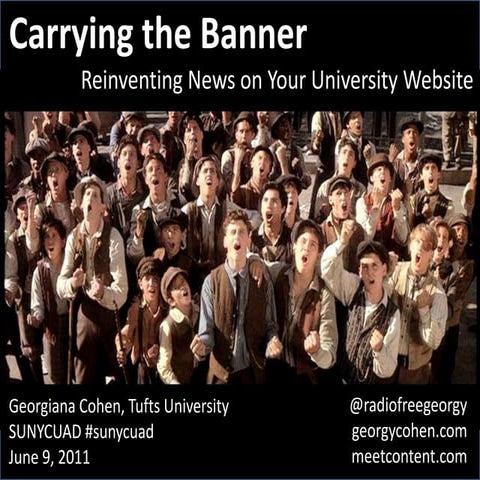 Carrying the Banner: Reinventing News on Your University Website