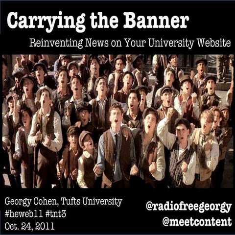 Carrying the Banner: Reinventing News on Your University Website