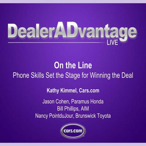 Cars dal-set thestageforwinningthesale