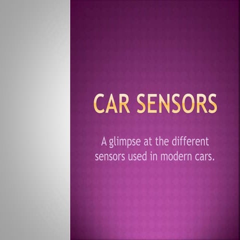 Car sensors