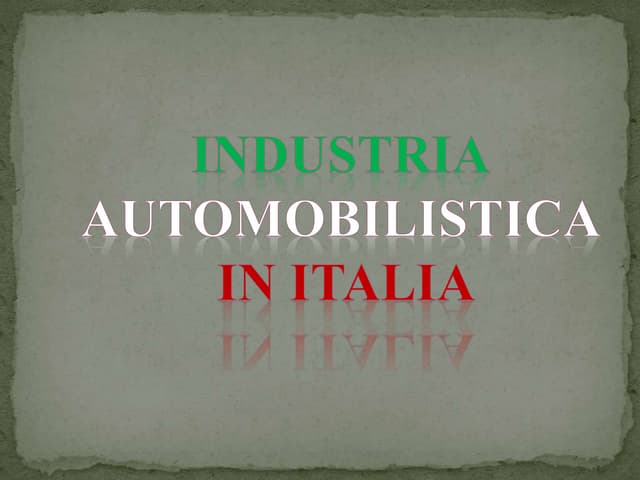 Cars manufacturing