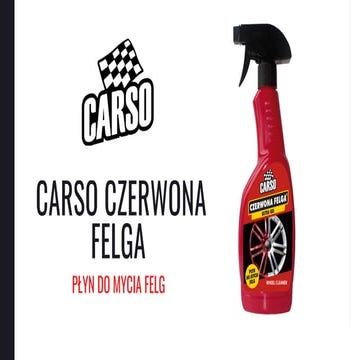 Carso czerwona felga
