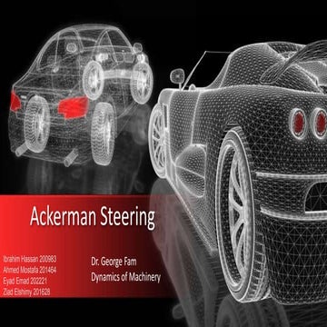 ackerman steering geometry and cornering | PPTX