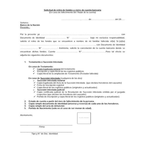 Carta solicitud-retiro-fondos-cierre-cuenta | PDF
