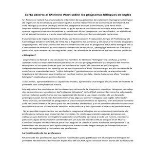 Carta abierta al ministro wert sobr...