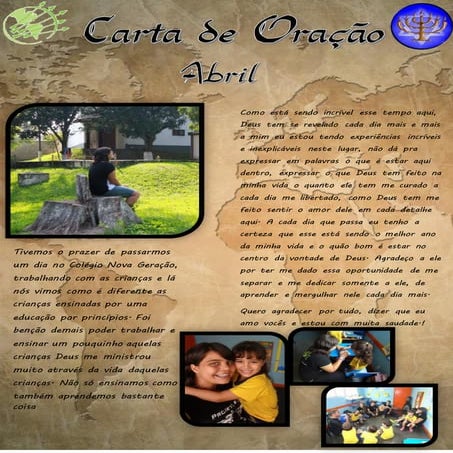 Carta Missionaria Abril Gabi
