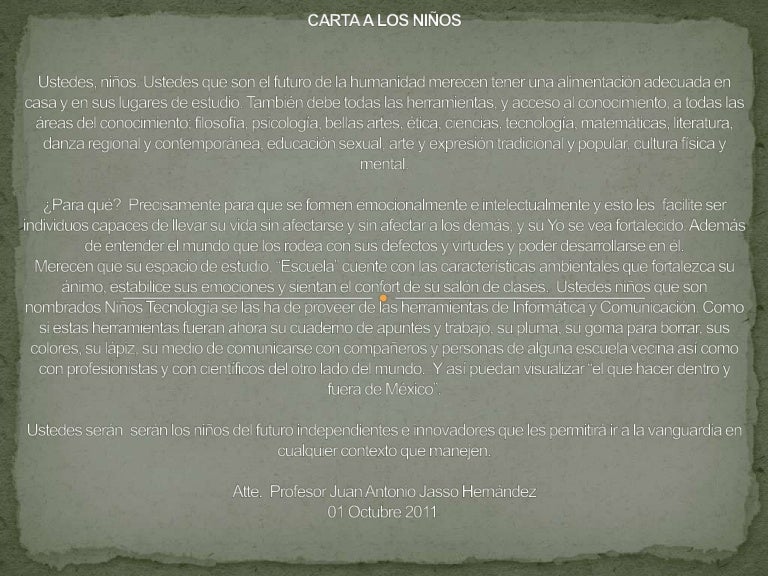 Carta a los niños
