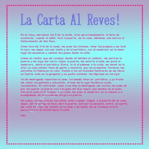 Carta al reves! | DOCX