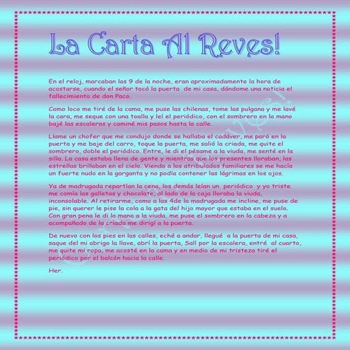 Carta al reves! | DOCX