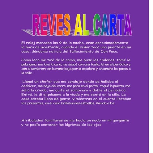 Carta al reves♥♥ | PDF