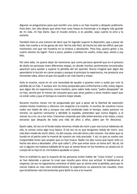 Poema carta a mi hijo  Enrique Rambal