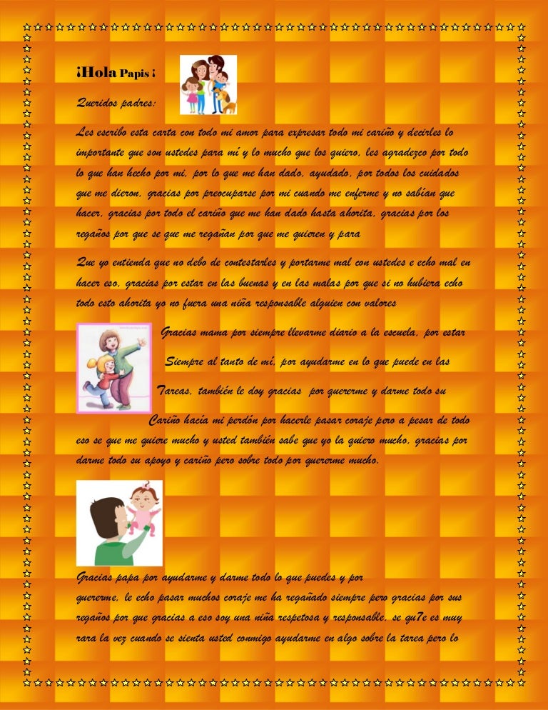 Carta A Mis Padres Carta A Mis Padres