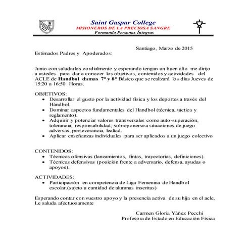 Handbol damas 7º y 8º 