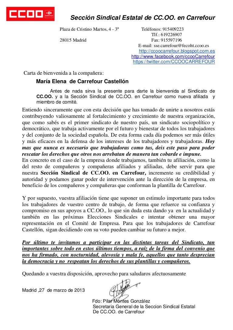 Carta bienvenida a cc.oo.marzo 2013 castellon4