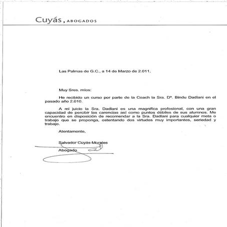 Carta Recomendación Cuyás Abogados