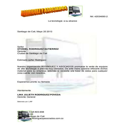 Carta comercial