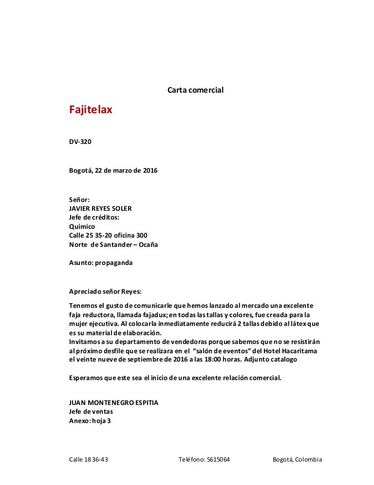 Carta comercial