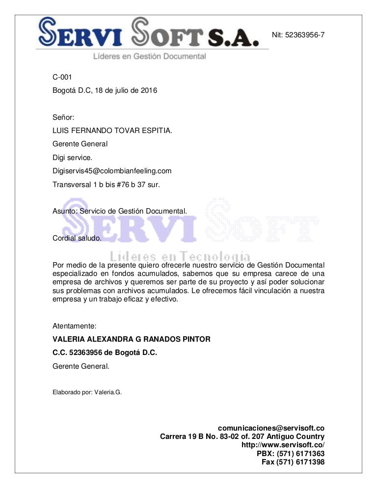 Carta comercial bloque extremo pdf