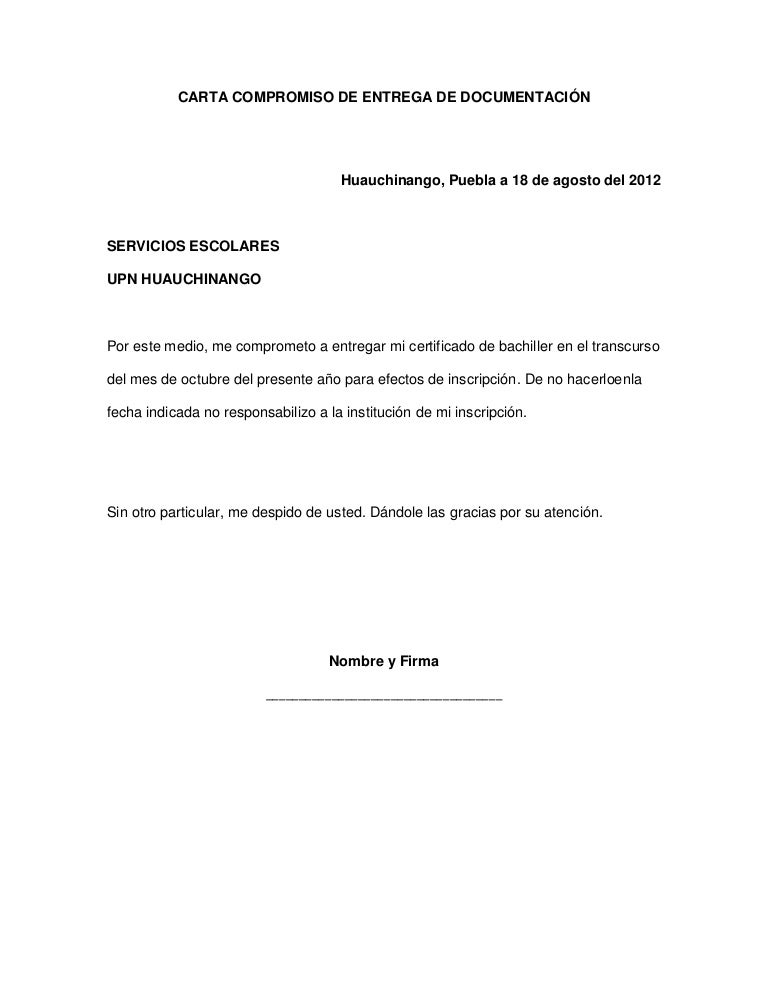 carta compromiso carta compromiso