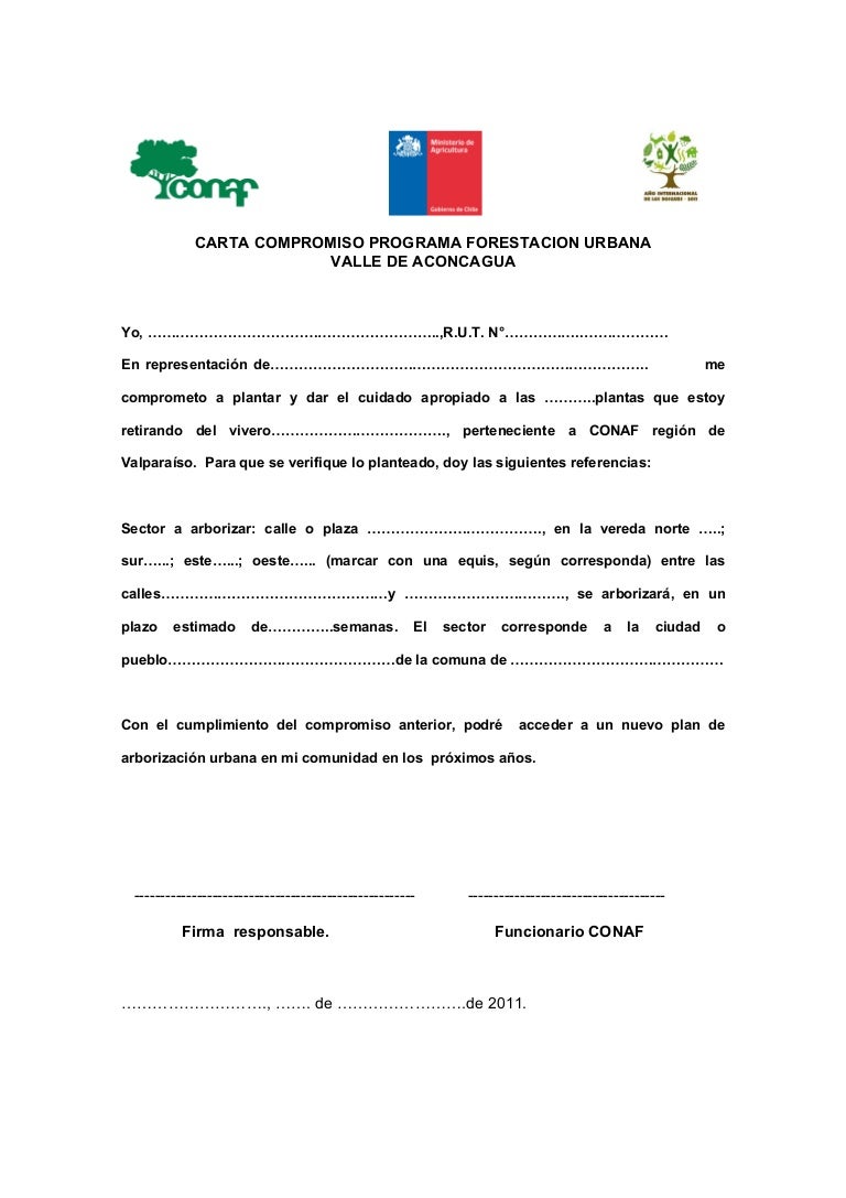 Carta compromiso pfu