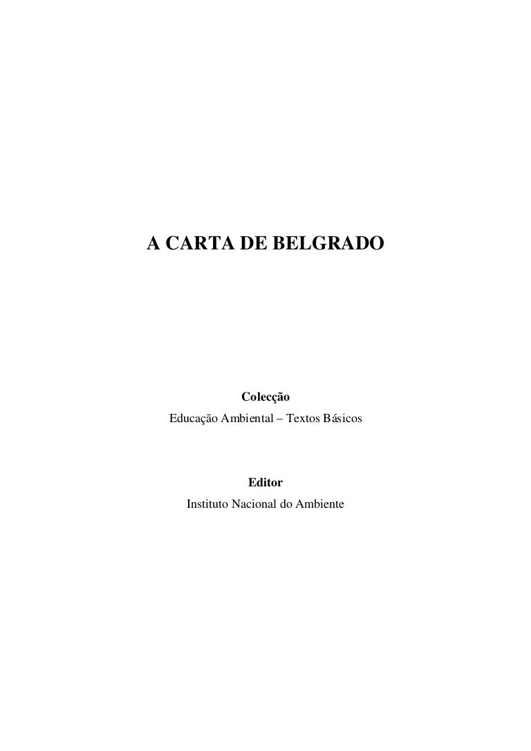 Carta de Belgrado