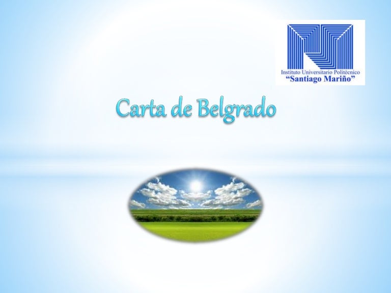 Carta de belgrado