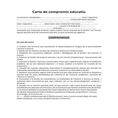 Carta de compromís educatiu