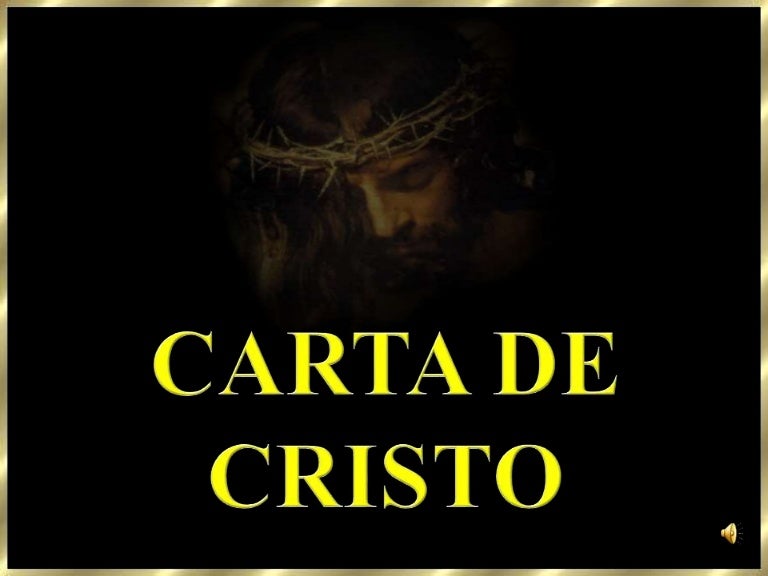 Alerta Aos Leitores Das Cartas De Cristo Carta De Cristo