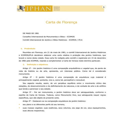 Carta de Florença 