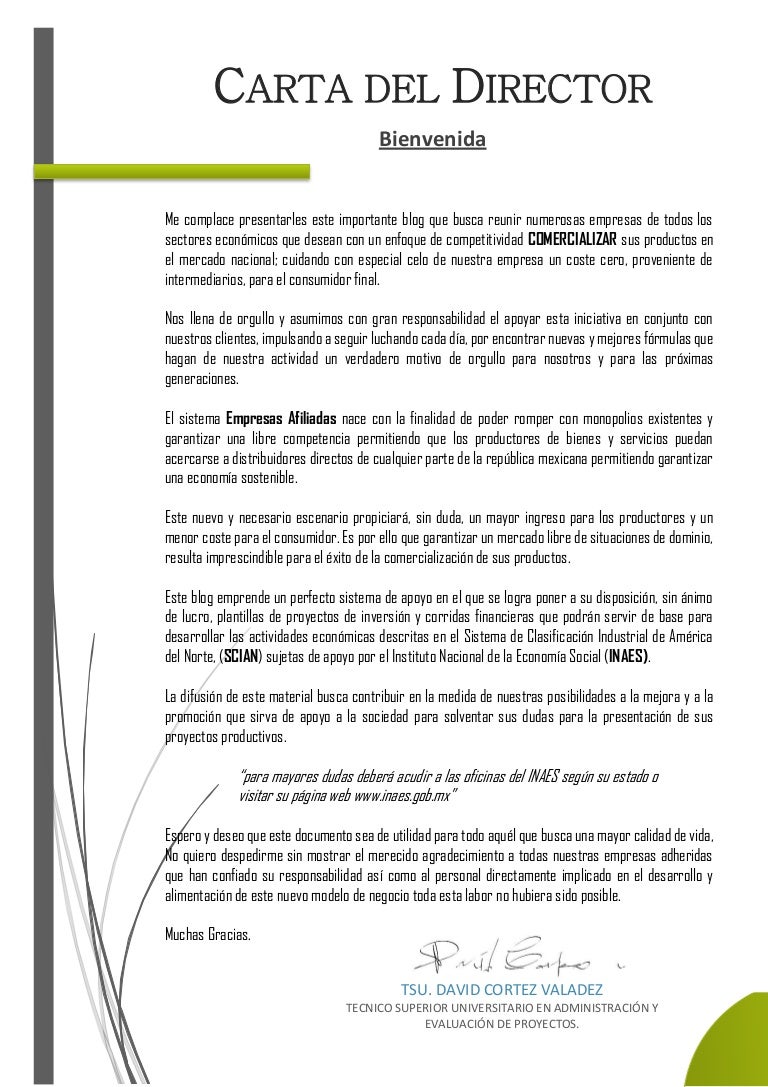 Cartas Al Director Ejemplo De Carta Formal Carta Formal Ejemplo De
