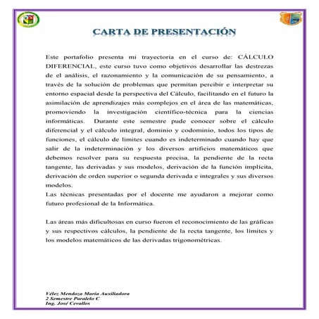 Carta de presentacion