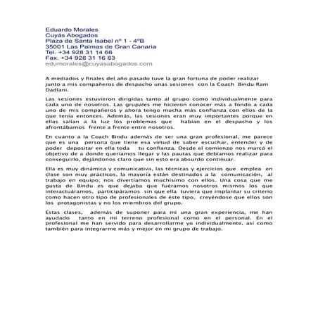 Carta de Recomendación Eduardo Morales