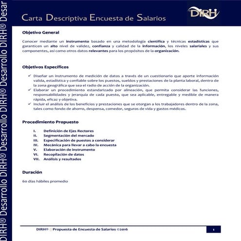 Encuesta de Salarios