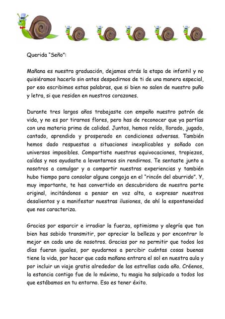 Carta de despedida