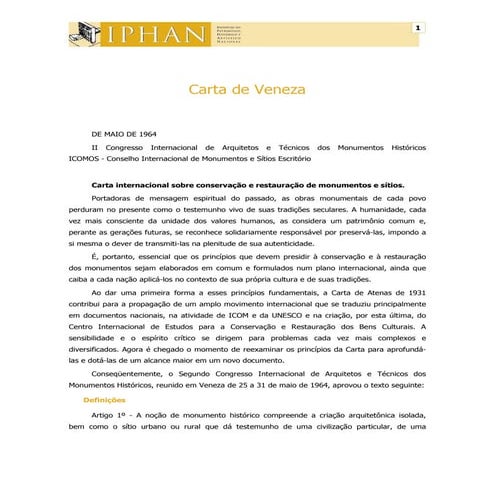 Carta de veneza