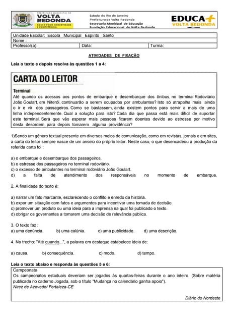 CARTA DO LEITOR ATIVIDADES.pdf
