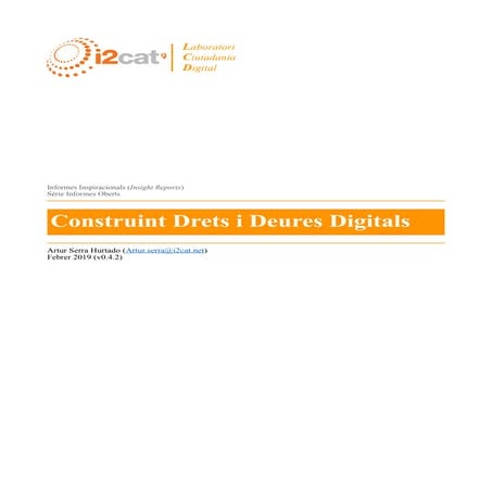 Construint Drets i Deures Digitals