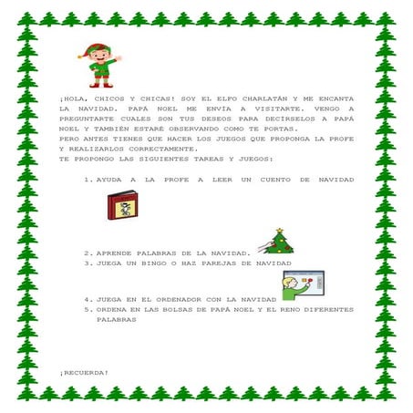 CARTA ELF actividades estimulacion lenguaje