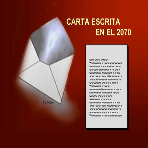 Carta Escrita En El 2070