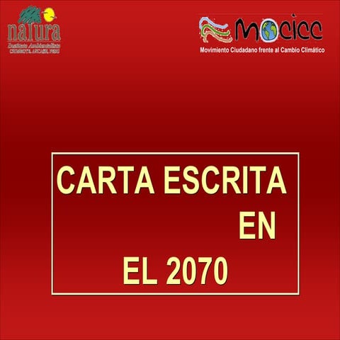 Carta escrita el 2070 | PPT